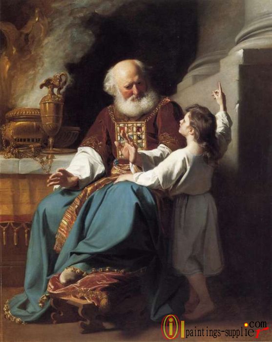 Samuel Reading to Eli the Judgments of God Upon Eli's House,1780