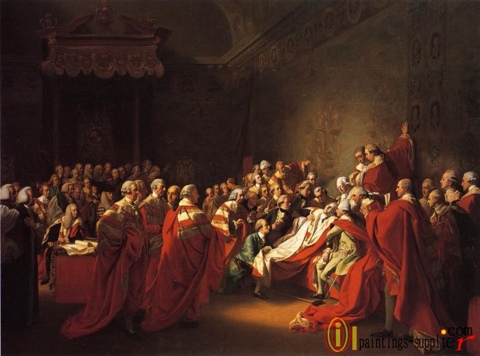The Collapse of the Earl of Chatham in the House of Lords