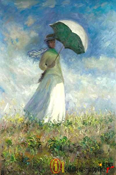 Woman with a Parasol (Facing Right)