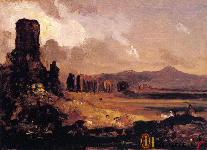 Campagna di Roma (study for 'Aqueduct near Rome'),1832