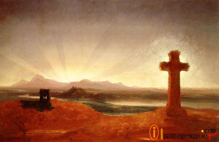 Cross at Sunset,1848