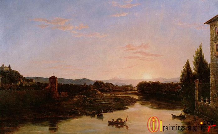 Sunset of the Arno,1837
