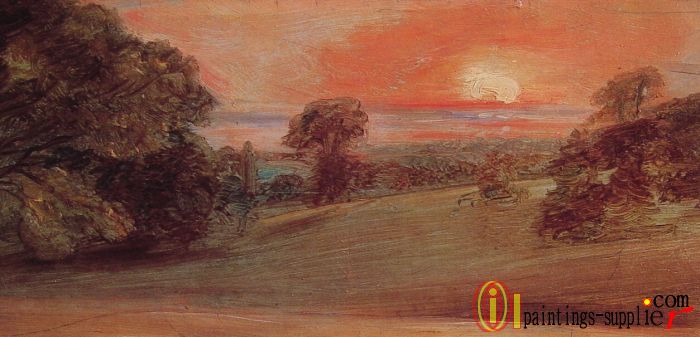 Evening Landscape at East Bergholt,1812.
