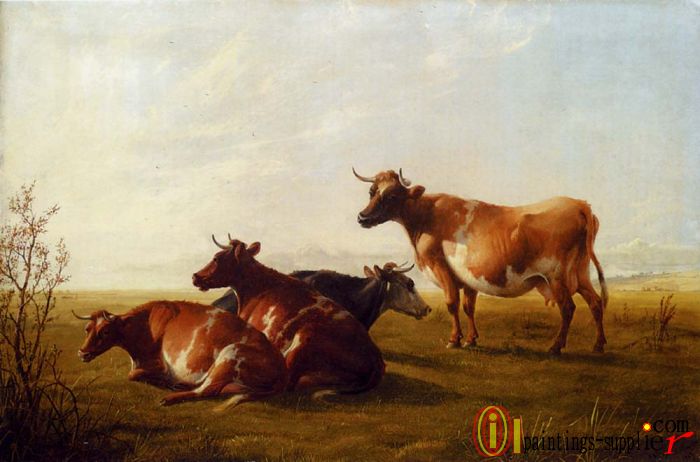 Cows In A Meadow,1889